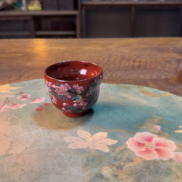 柴烧纯手工手绘陶瓷