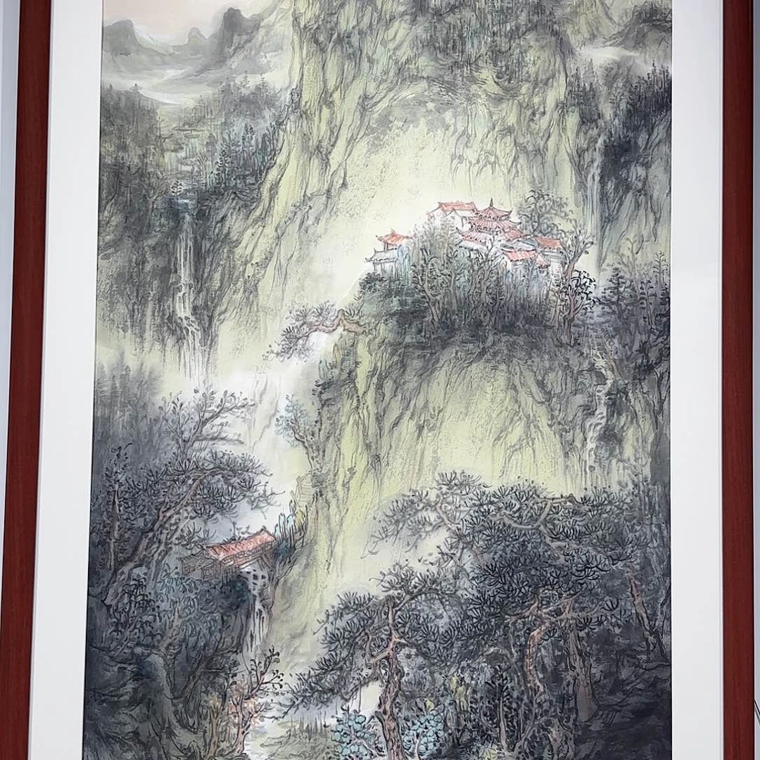 摩***流国画国画作品八平尺不带框