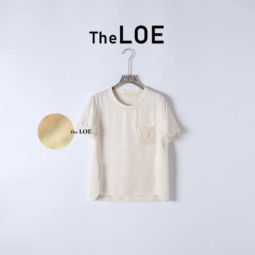 TheLOE/ 冰冰凉100醋酸正肩短袖#04.28T-G5232