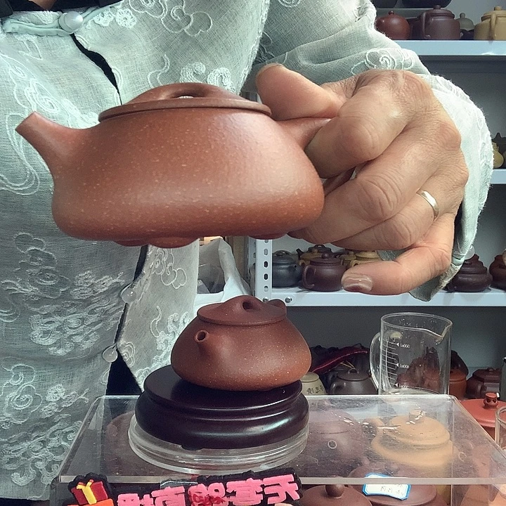 平***真紫砂茶壶本山原矿瑕