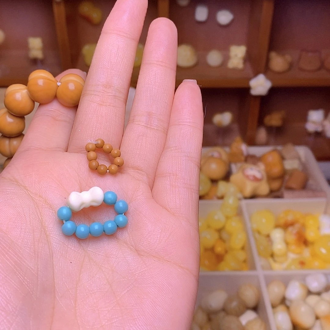 飞***飞吊坠猴头核桃绿卡蝴蝶结 棕卡