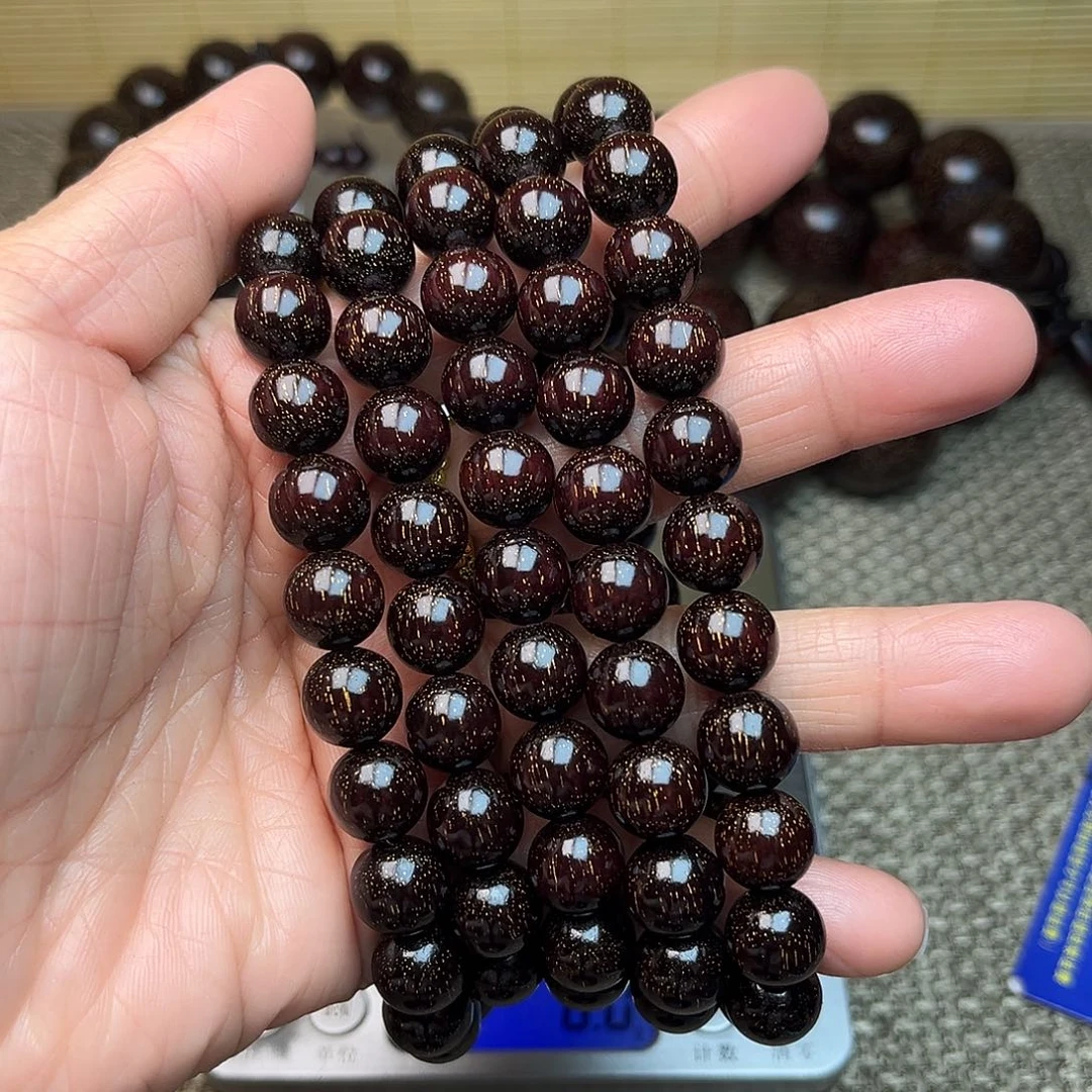 檀香紫檀（小叶紫檀）1.0 108颗 爆星