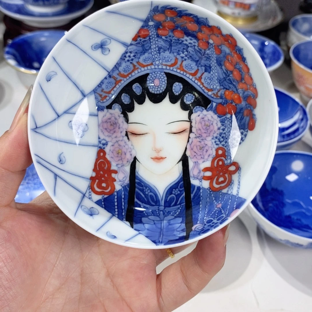 杯青花花旦主人杯杯