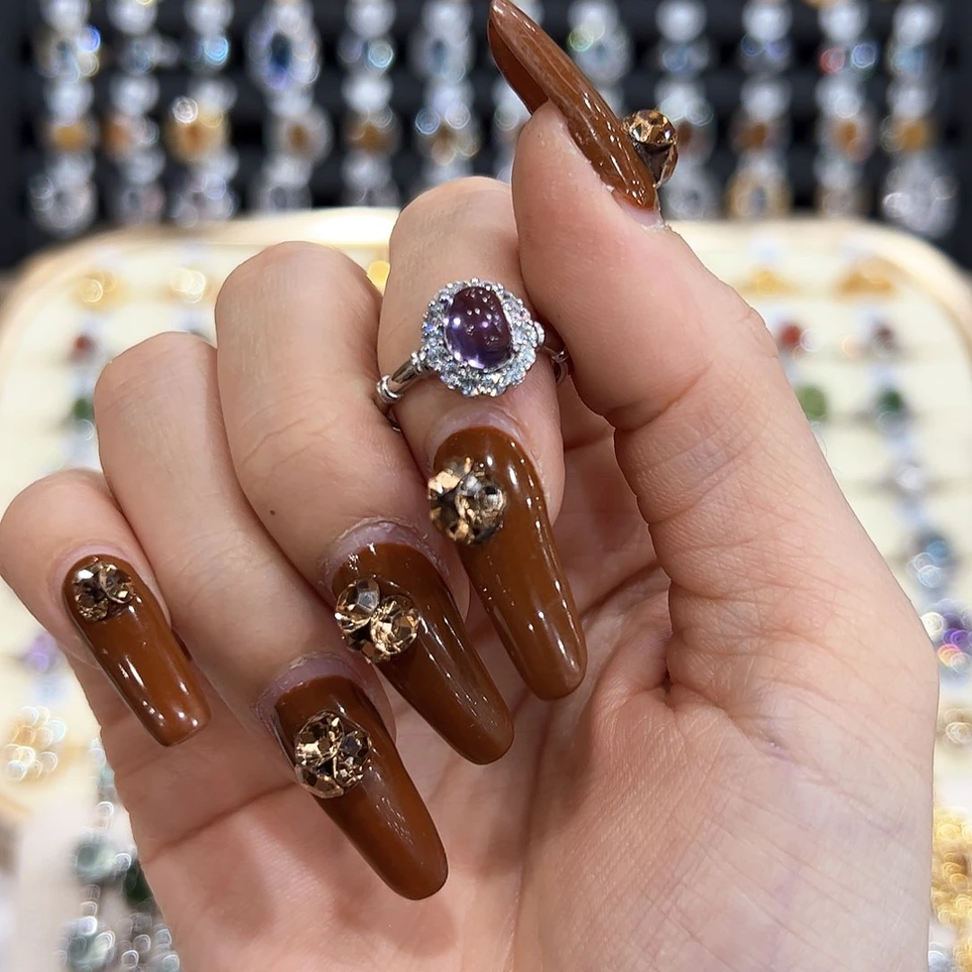 水晶金色拖不保色介意慎拍银色托不掉色银S925镶嵌好***?