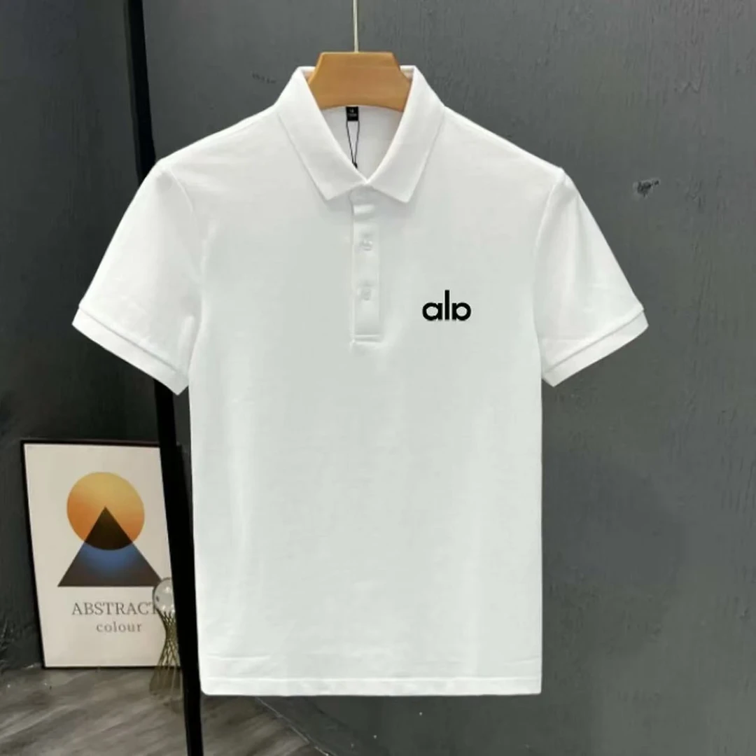 免烫短袖Polo衫爸爸生日礼物衣服修身夏季韩版印花-10