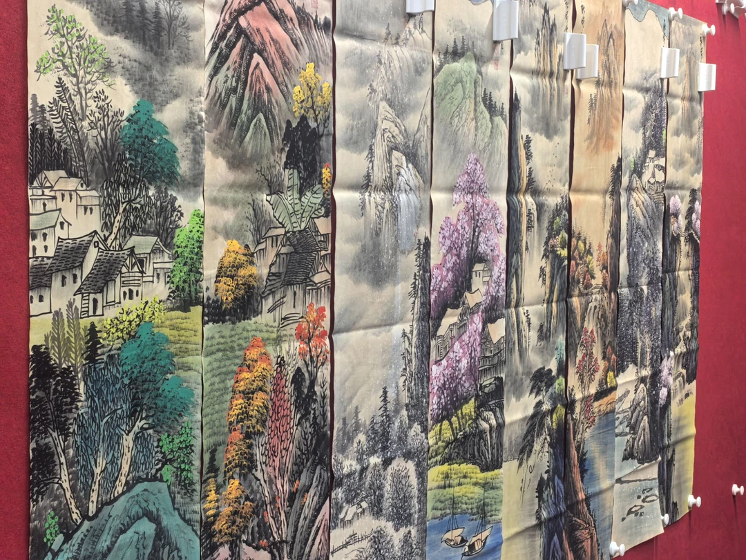 【吉梓】精品八条屏装饰画通用链接