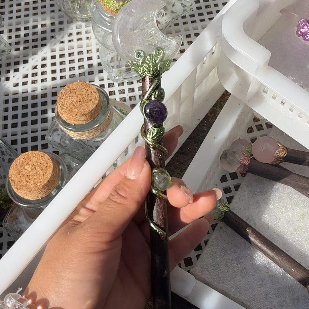 水晶手链22K金镶嵌白水