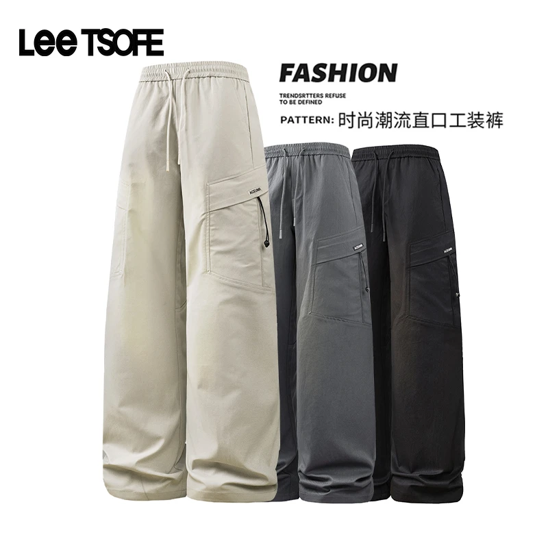 LEE TSOFE2025秋季男士潮流休闲运动裤新款宽松百搭休闲工装裤