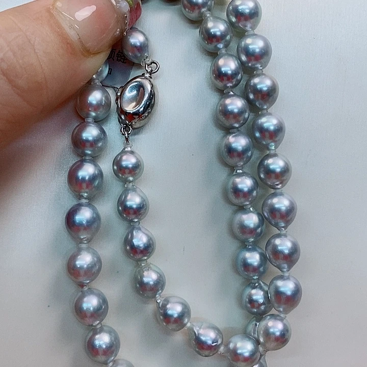 海水珍珠项链未镶嵌7-8