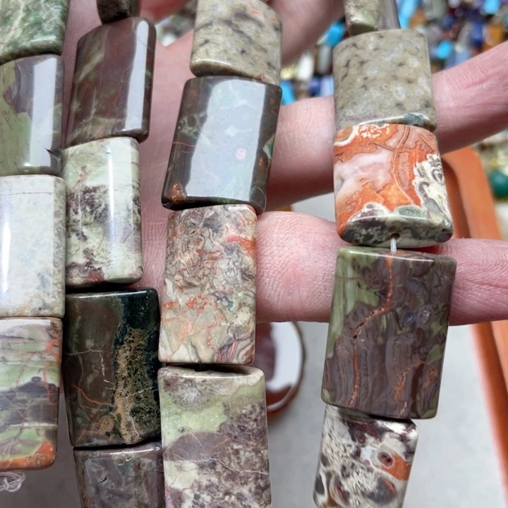 玛瑙/玉髓合金珠宝半成品一条18mm花玛瑙吊坠