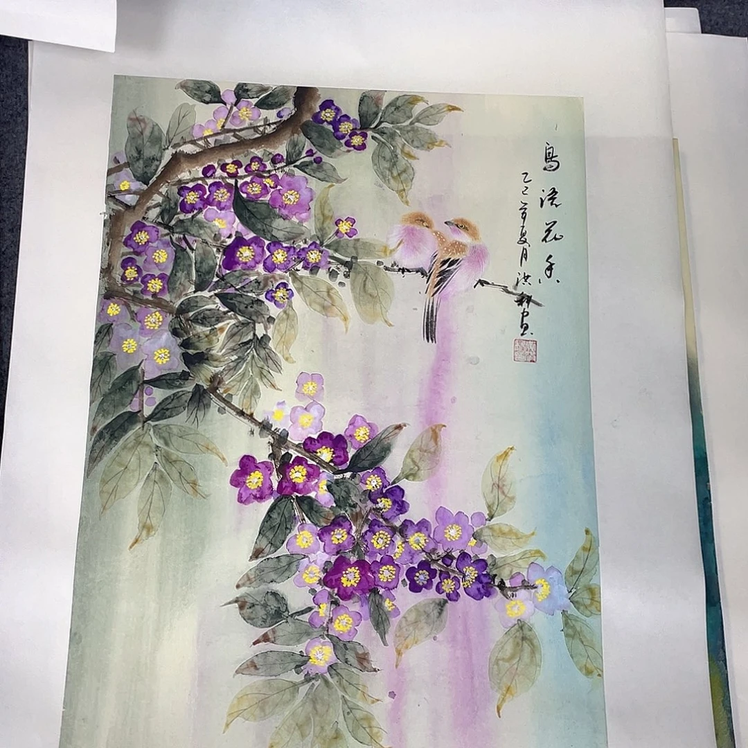 国画作品小姐姐放漏…