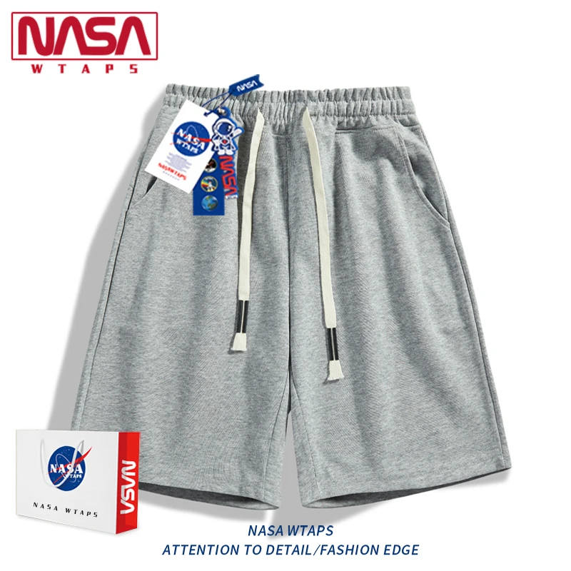 NASA WTAPS重镑潮牌短裤男款夏季休闲日系青少年透气运动五分裤子