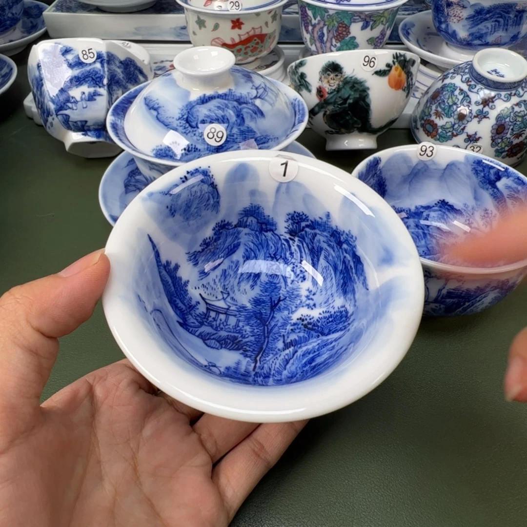 陶瓷景德镇纯手工纯手绘茶具木木23