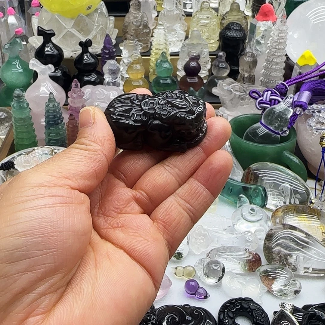 车挂未镶嵌水晶摆件