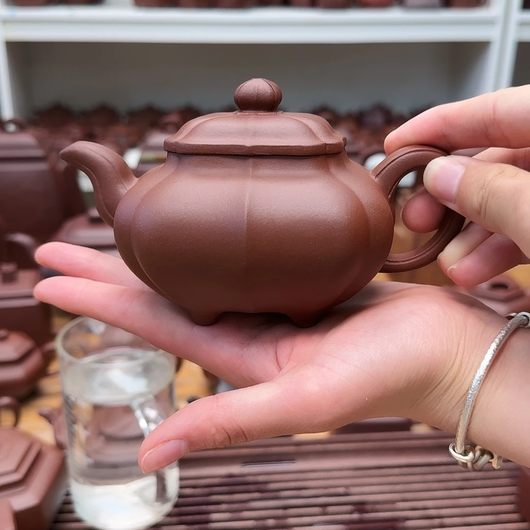 茶壶紫砂紫砂壶筋纹传炉330cc