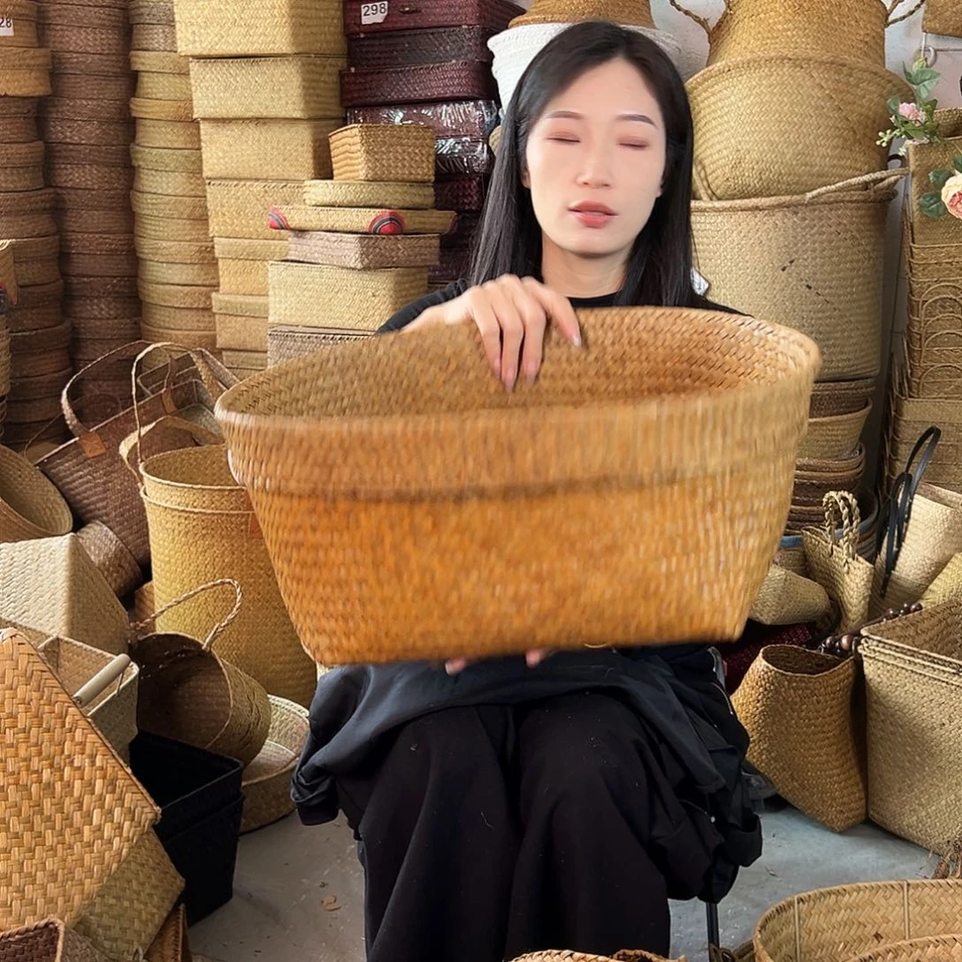 草编草编包/草编收纳盒微瑕疵