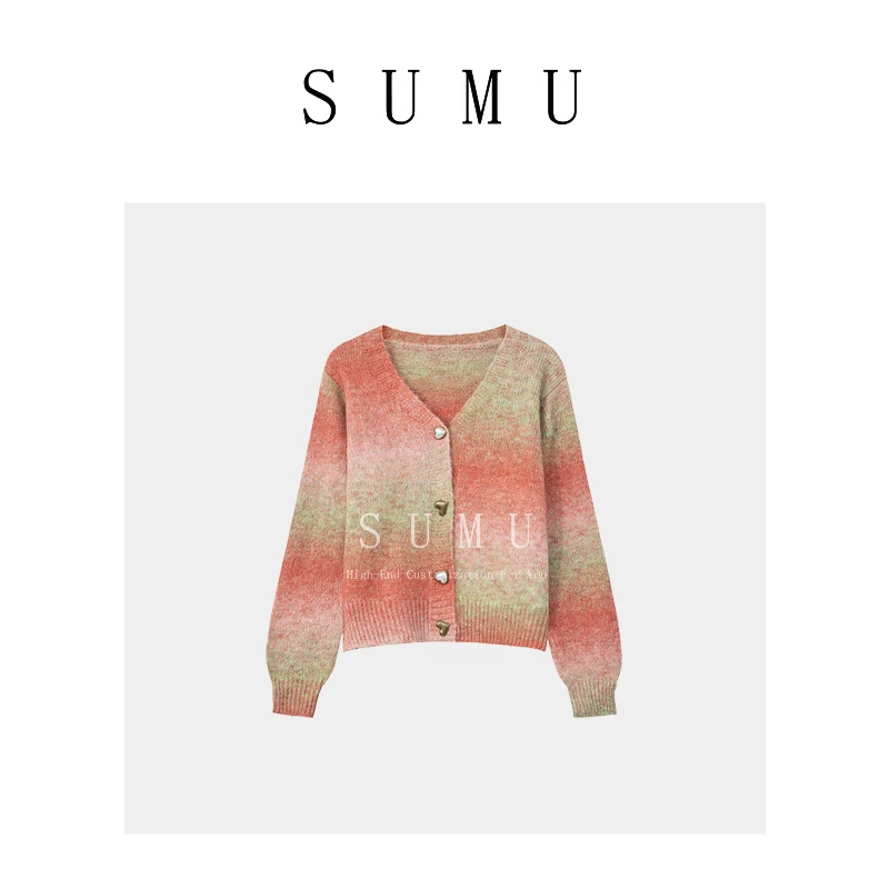 宿慕SUMU 女士针织衫8-1 秋季新款时尚百搭休闲长袖2011