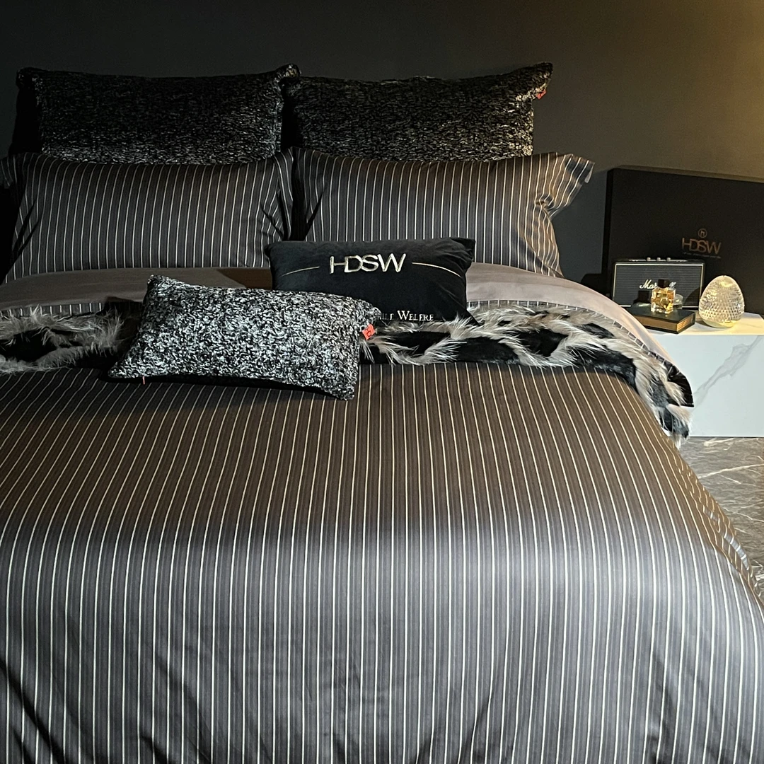 【HDSW】上新！超细旦数码印花四件套高档复古轻奢别墅大宅亚婚庆