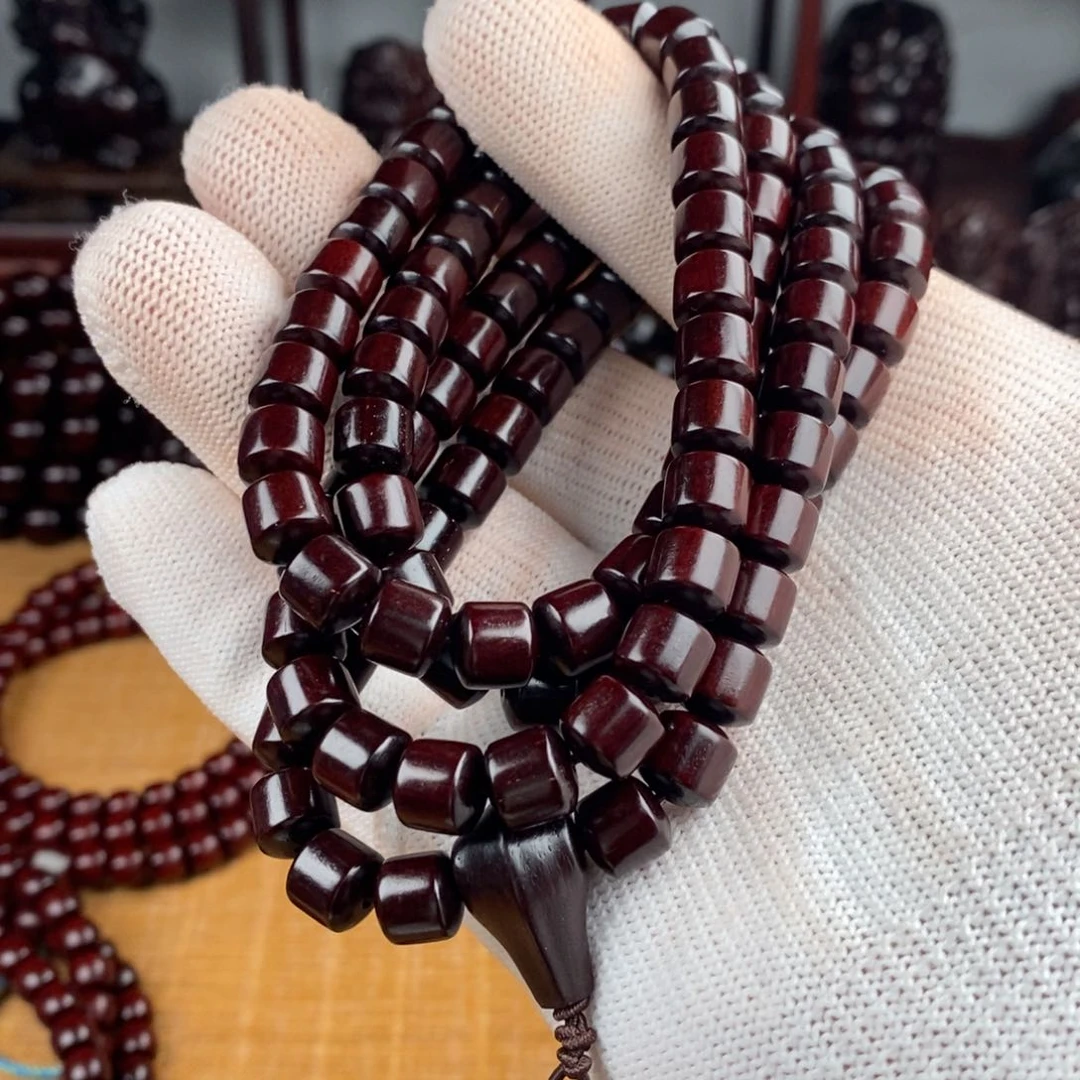 小叶紫檀手串/手链08桶珠