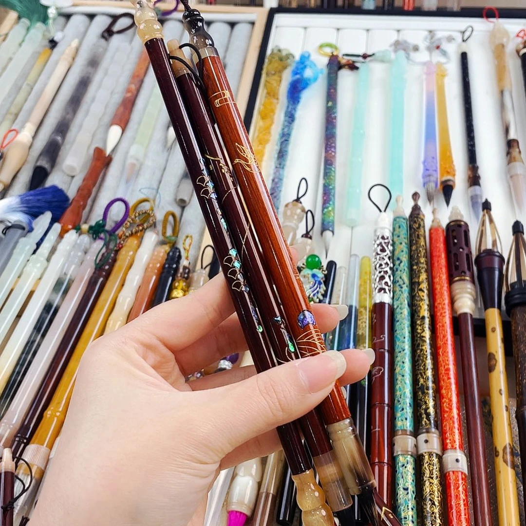 非遗螺钿小楷三支