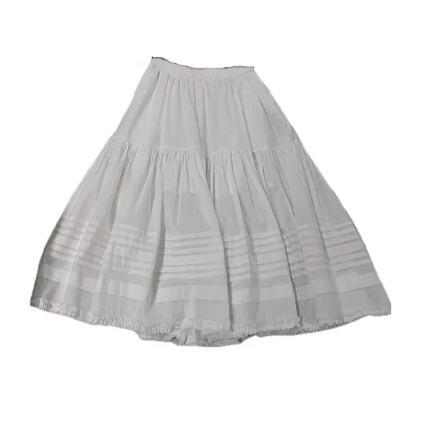 25年新款!原厂订单!专柜品质!蕾丝拼接半身裙女!必备气质单品！