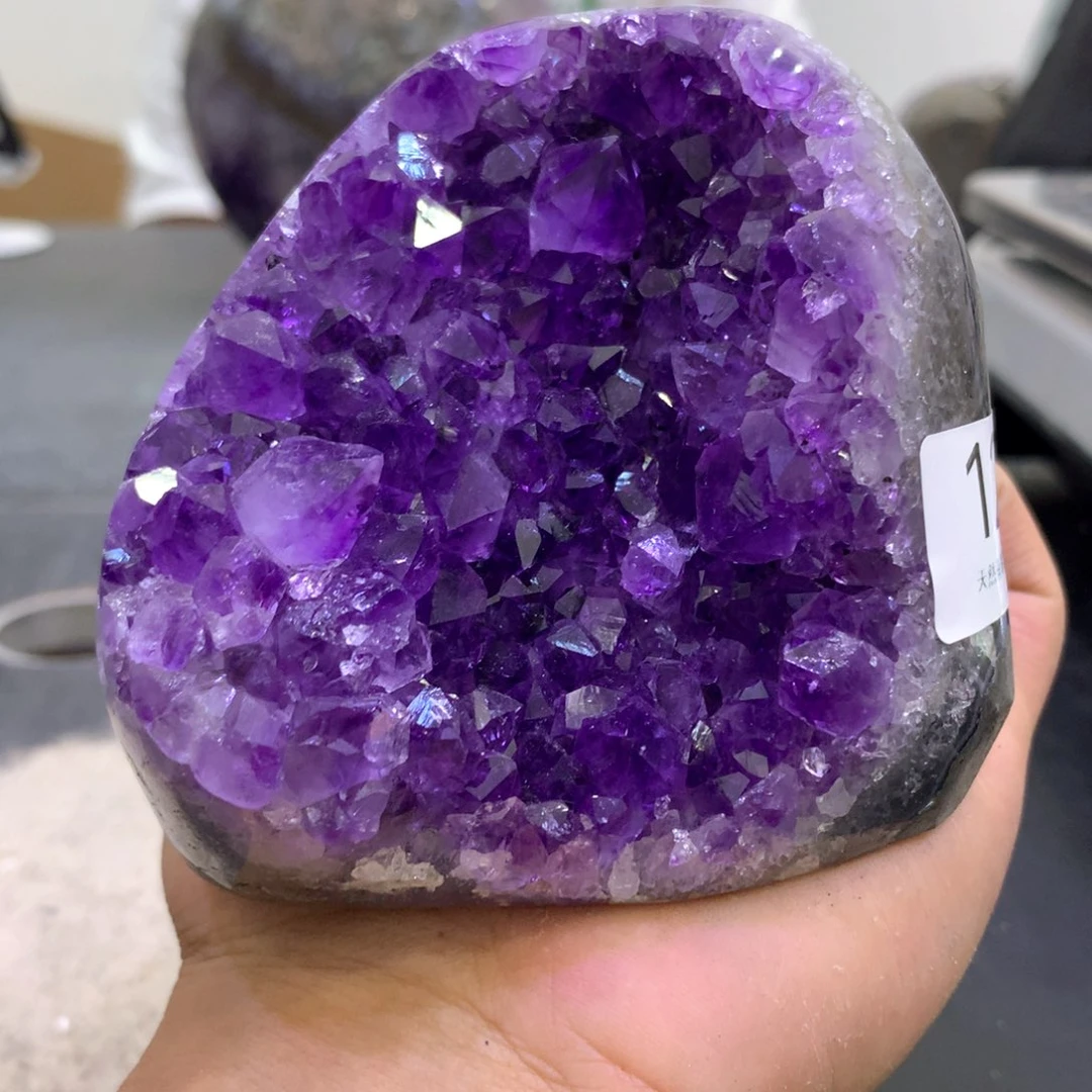 水晶珠宝半成品未镶嵌紫晶127