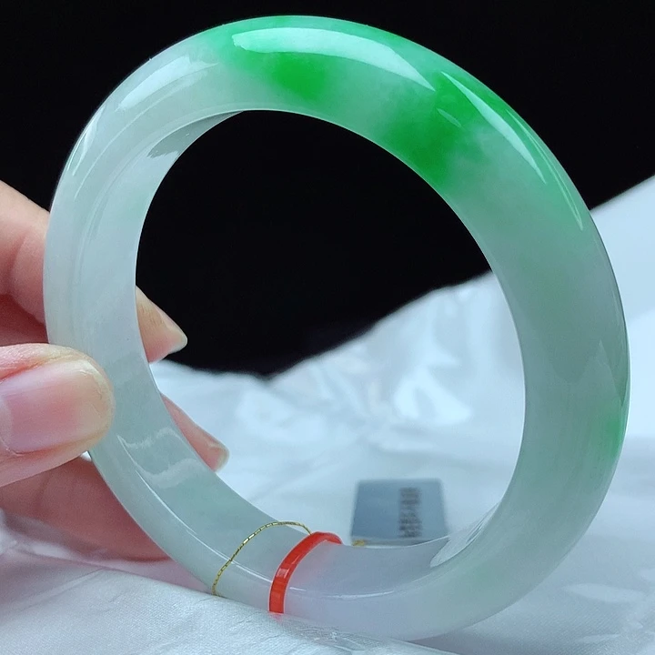 翡翠未镶嵌手镯57圈4877