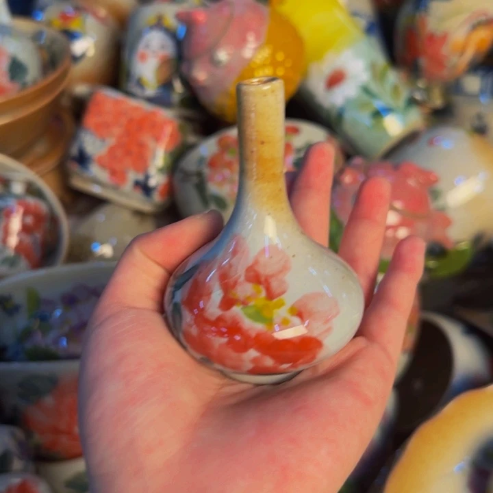 瓷片手工手绘陶瓷细微不一样