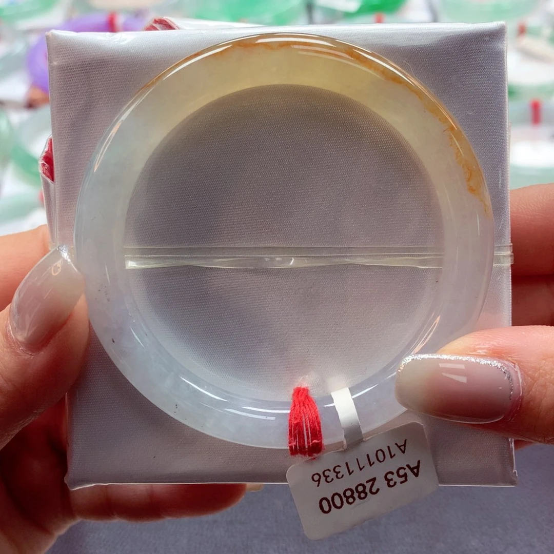 翡翠手镯未镶嵌53圆50号88