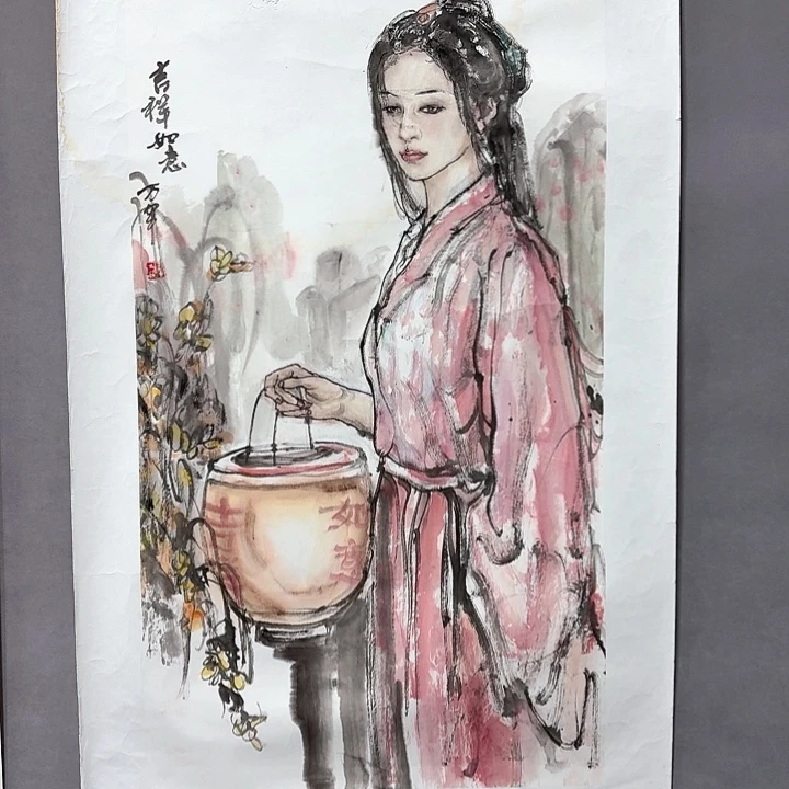 国画亲笔手绘放心去藏