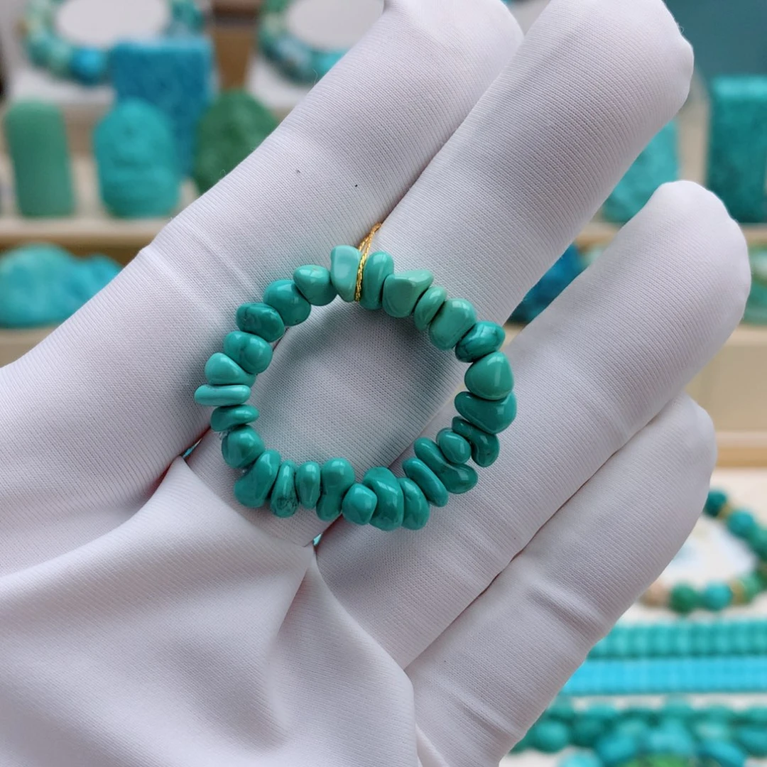 绿松石未镶嵌挂件