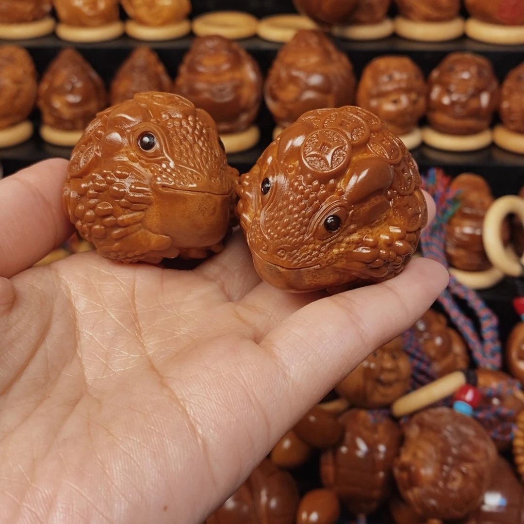 （***）手串/手链橄榄核金蟾一对00567