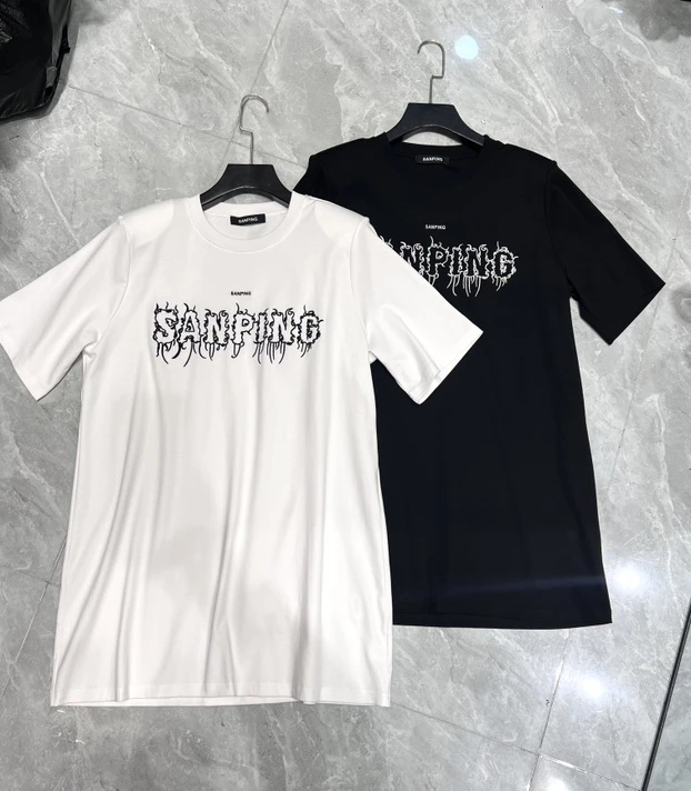 夏季无工艺常规款圆领短袖T恤百搭设计师速干春夏女装情侣装半袖