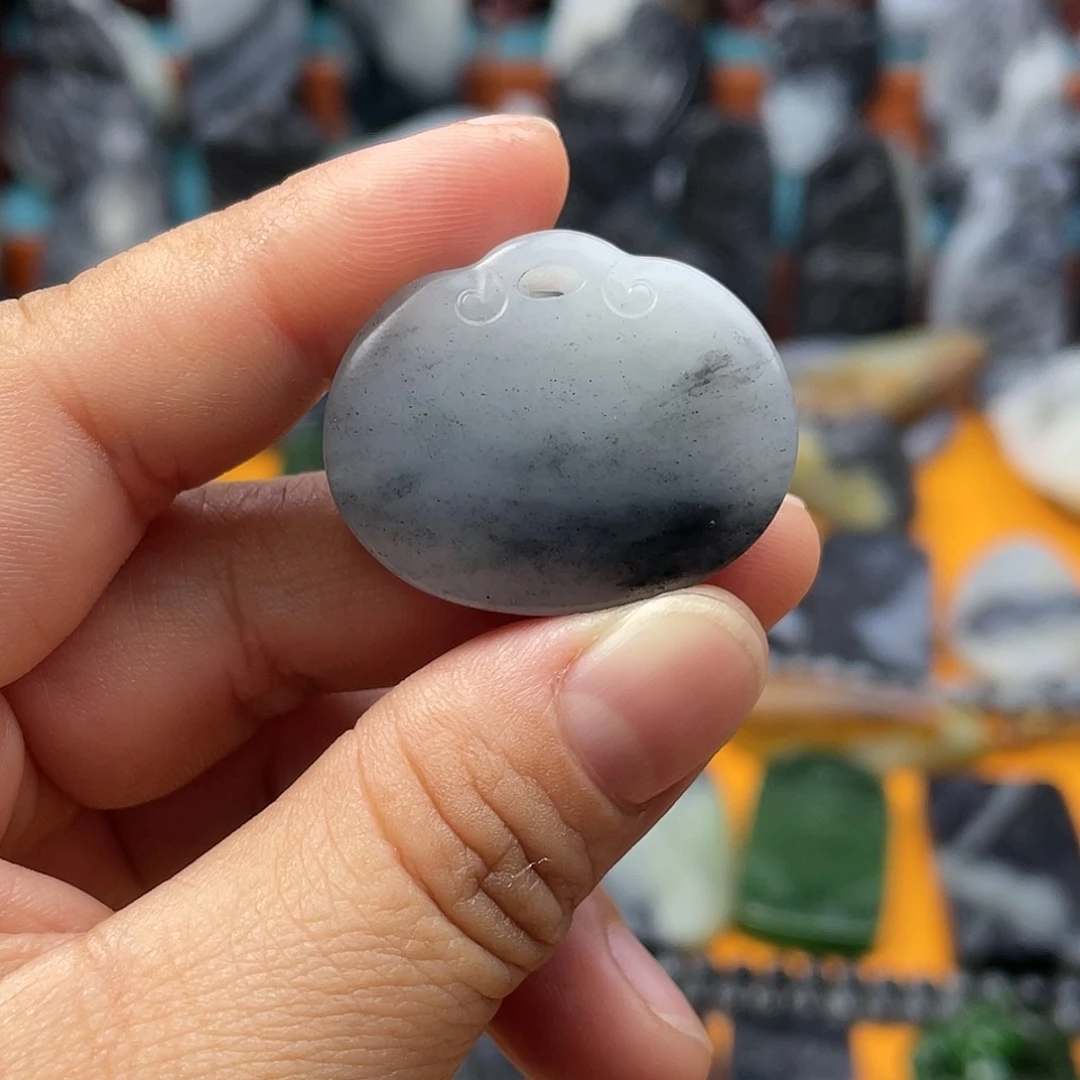 妙***笔和田玉未镶嵌挂件