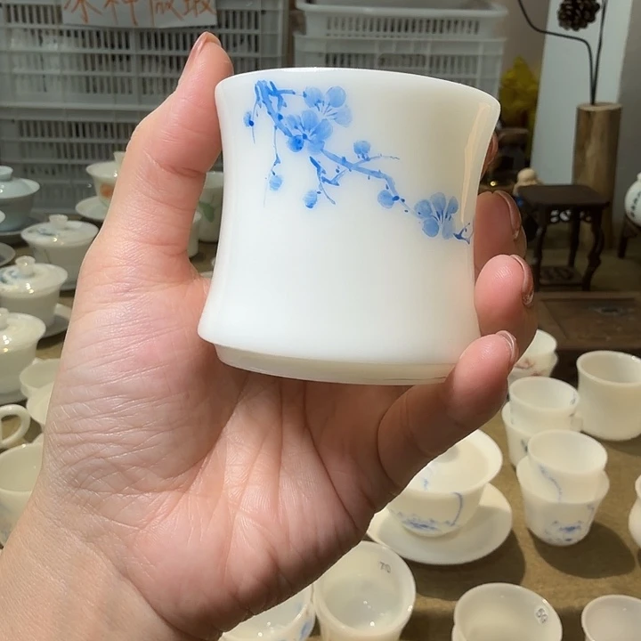 打样璞玉手绘釉上彩小蛮腰主人杯80