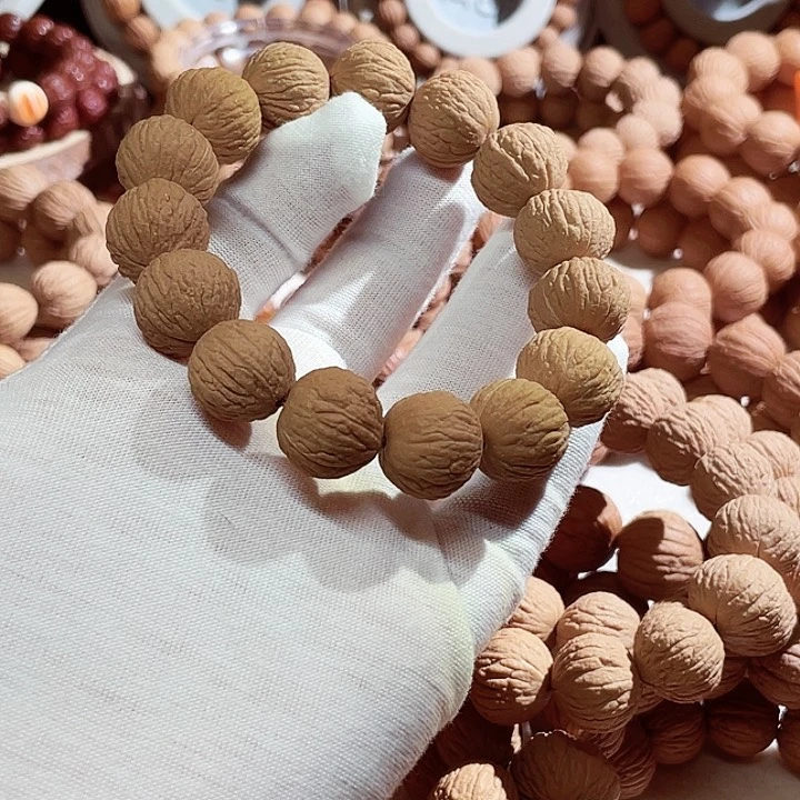 猴头核桃手串钰****红麒麟纹凤羽