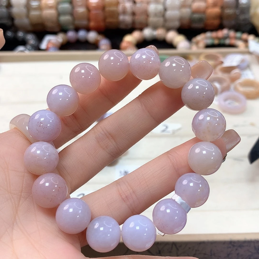 硅化珊瑚（珊瑚玉）手链未镶嵌乌****子438