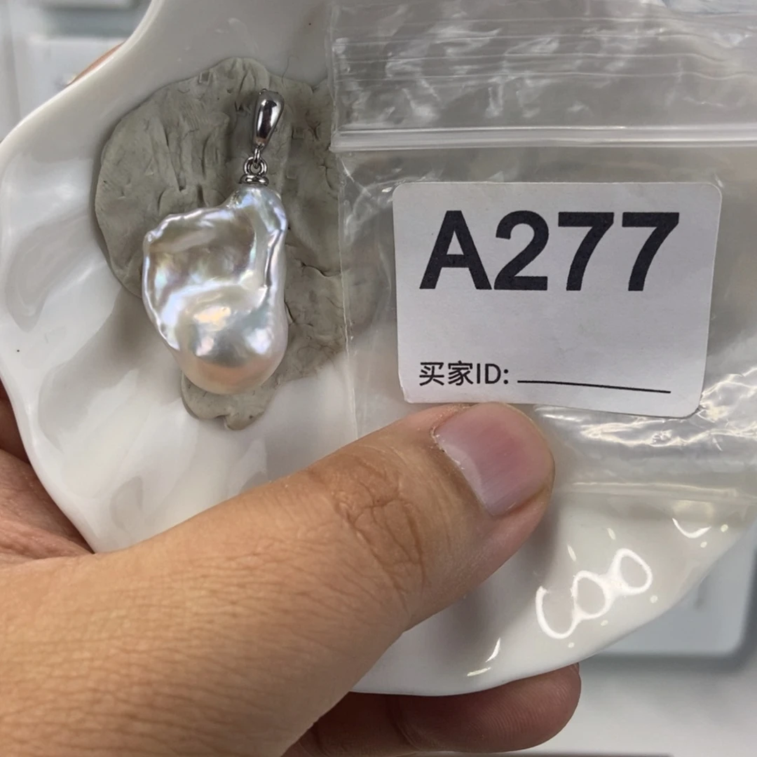 合金吊坠(不含链)淡水珍珠