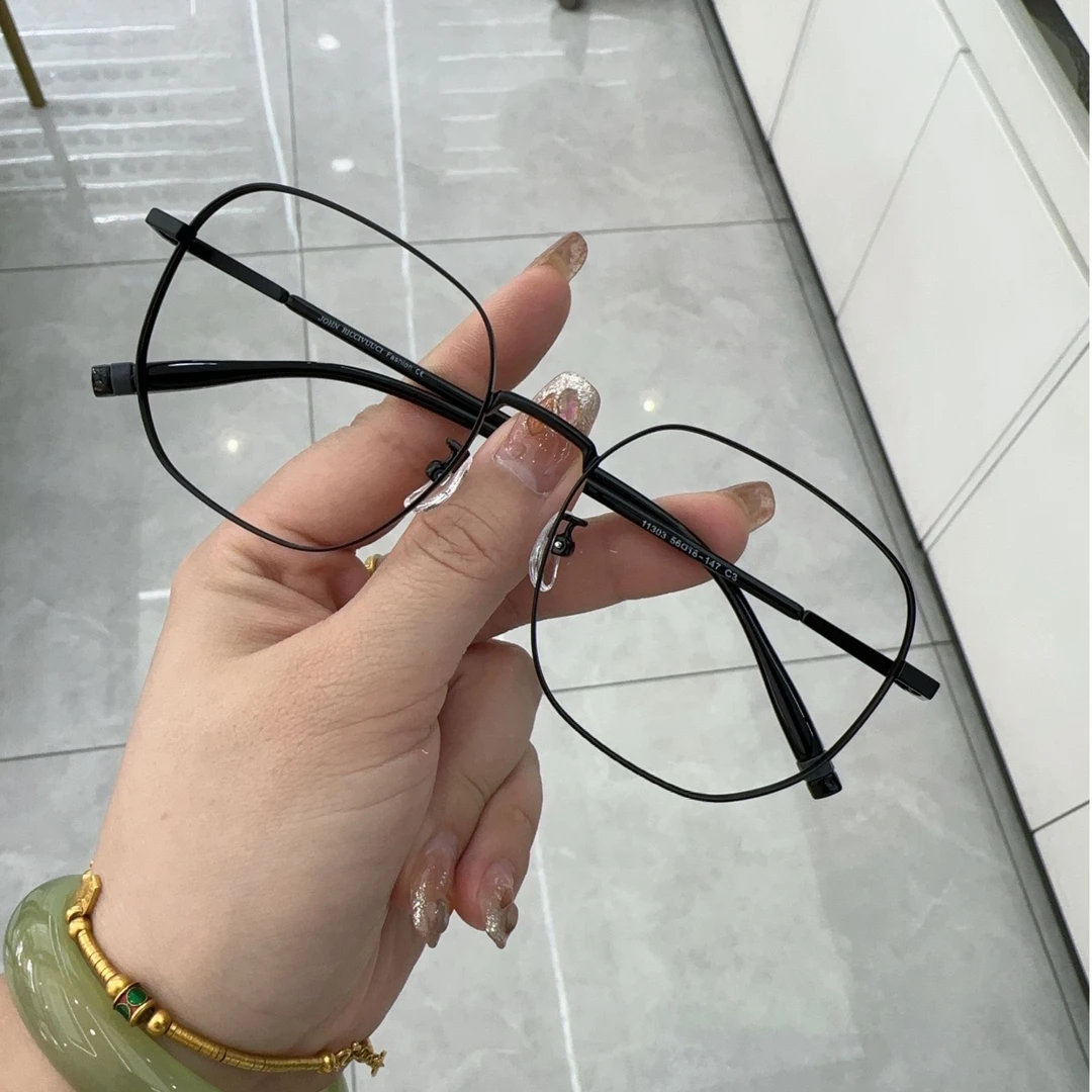 【11303】中古风高冷纯欲钛合金超轻近视镜框镜片防蓝光素颜百搭