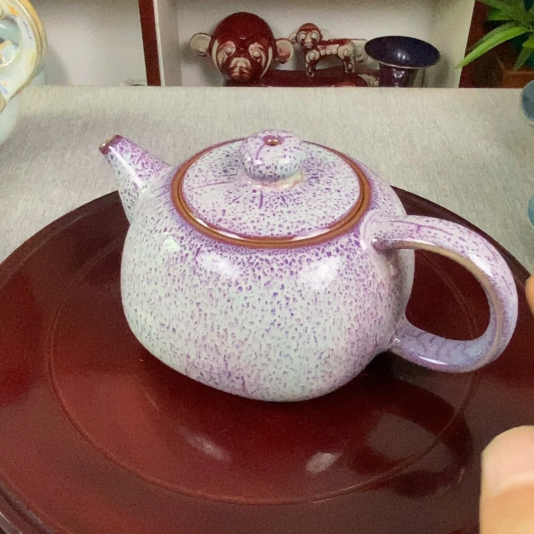 壶神垕钧瓷茶壶中原壶高温窑变