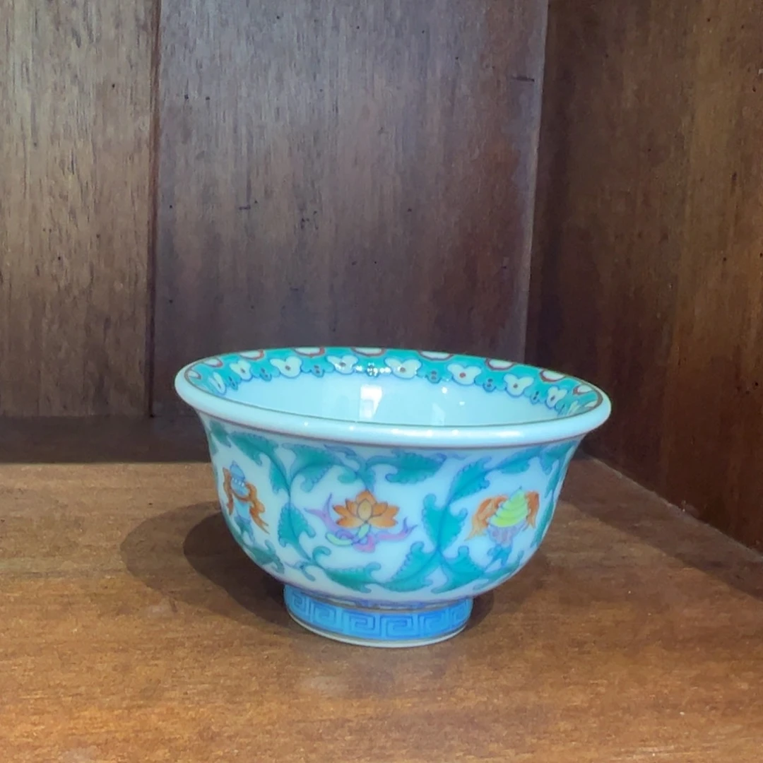 H冉月观隐 千叶八宝压手杯