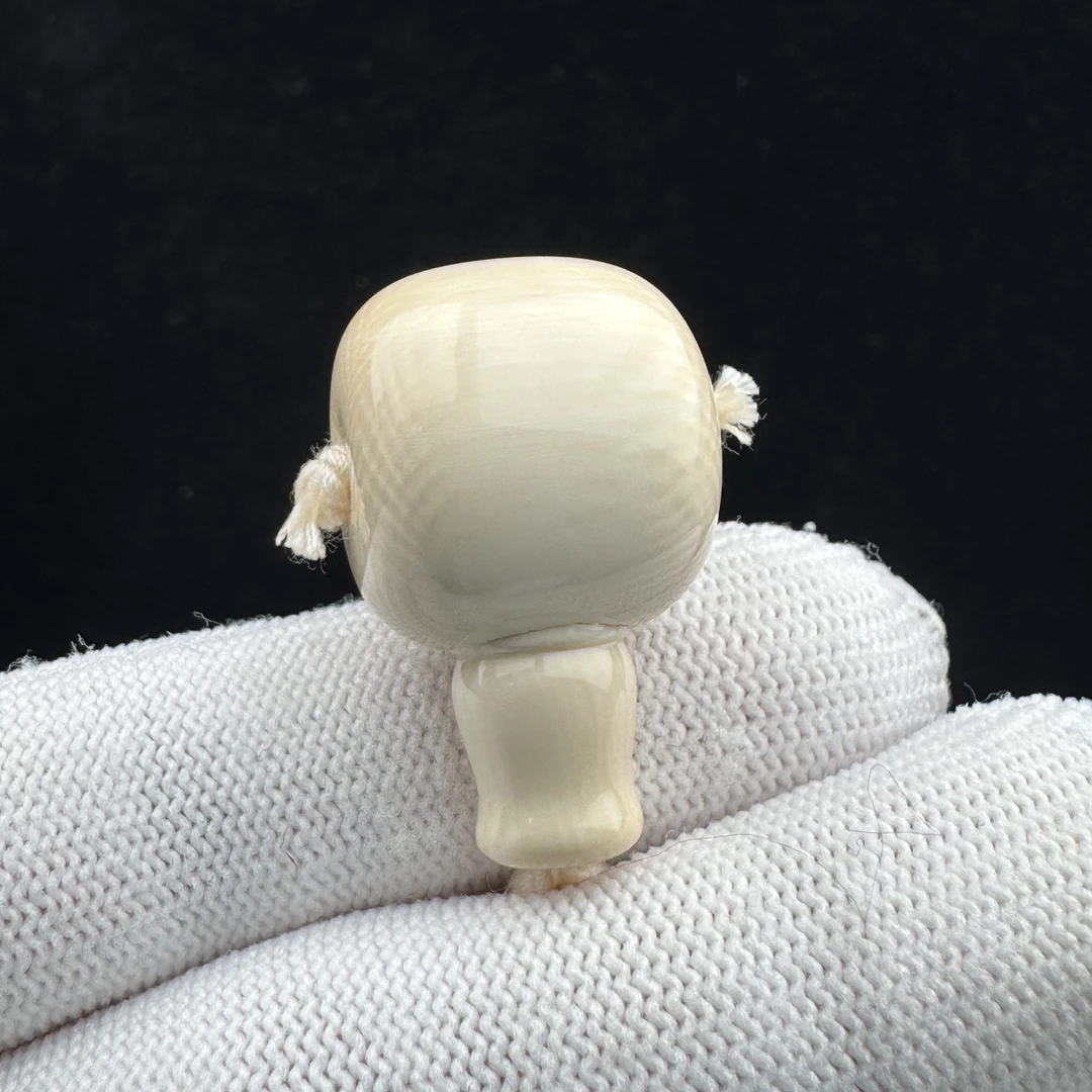 S9760天然猛犸牙 藏式分体三通18.2x30.2mm支持鉴定 假一罚四