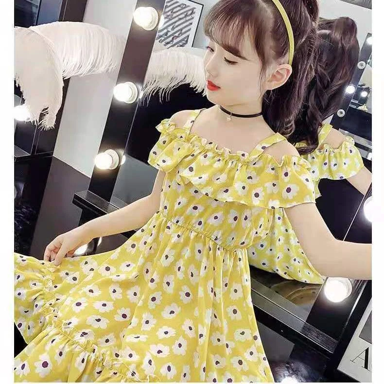 女童连衣裙夏装2025新款中大童碎花裙子夏季小女孩洋气公主连衣裙