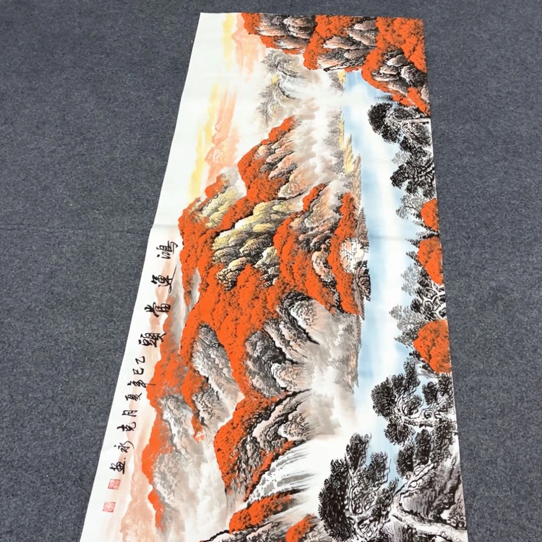 国画国画作品老师手绘