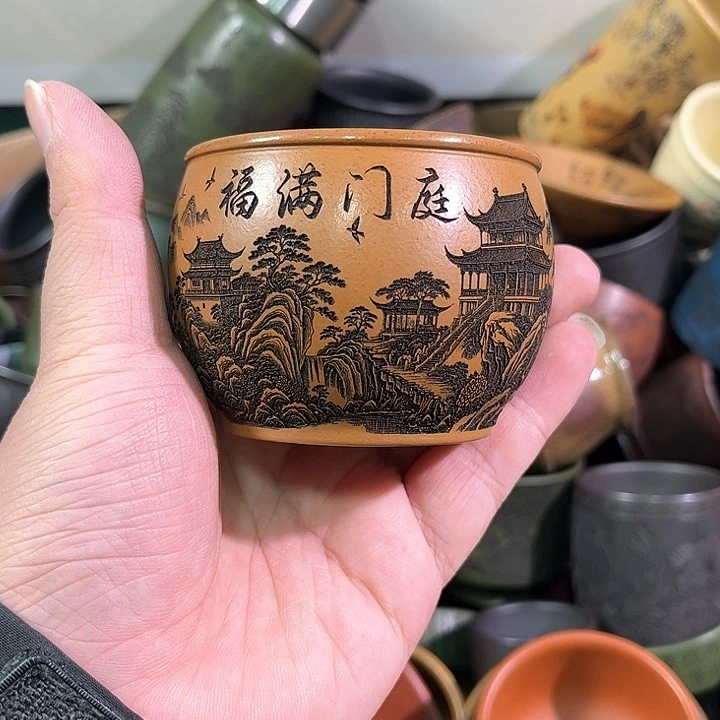 茶杯紫砂全手工紫砂主人杯