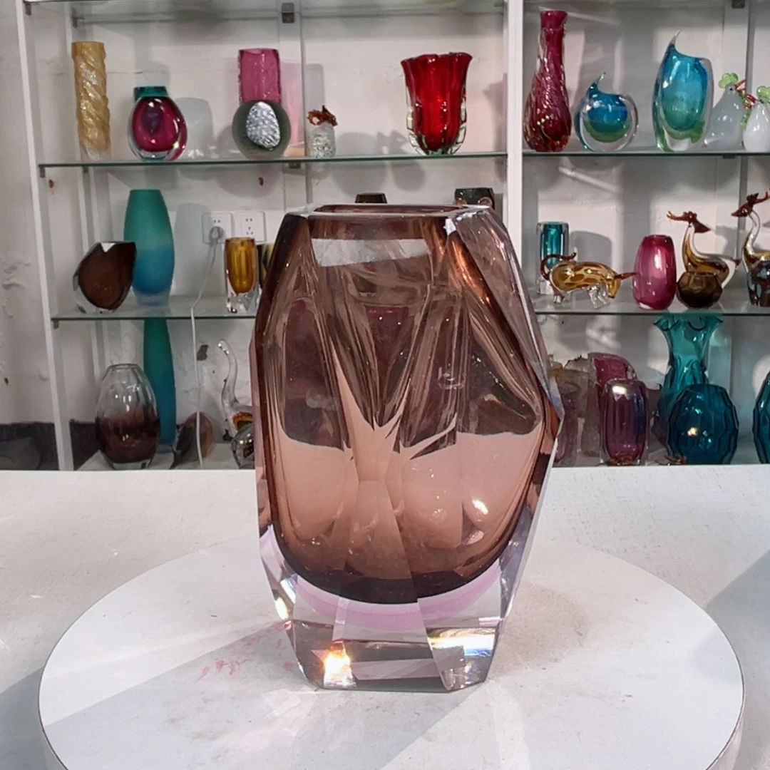 19 高轻奢琉璃花器福利正常手工痕迹