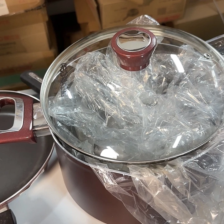 紫色不粘汤锅微瑕