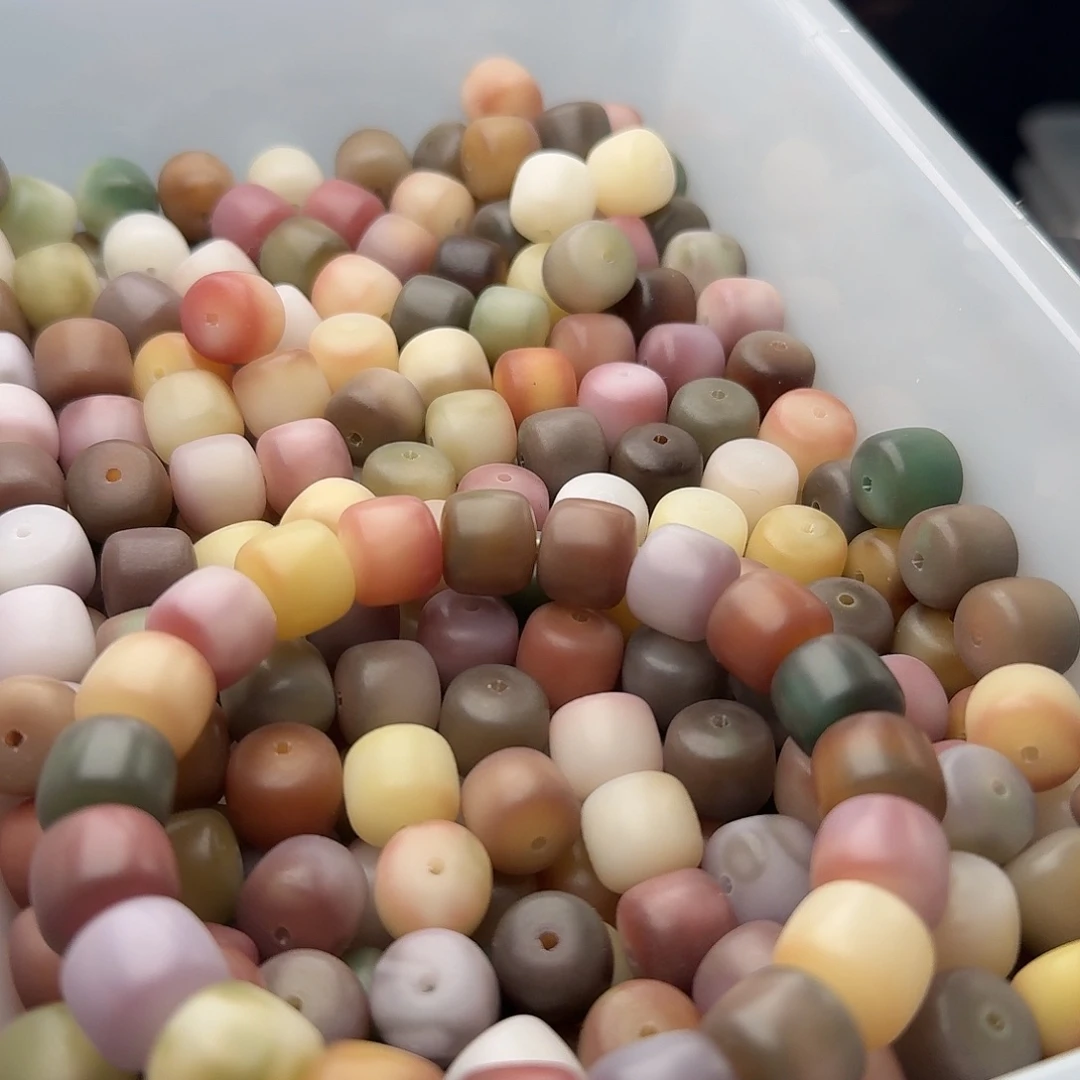 菩提根/象牙果吊坠50 颗磨砂万花筒 12 干磨正桶