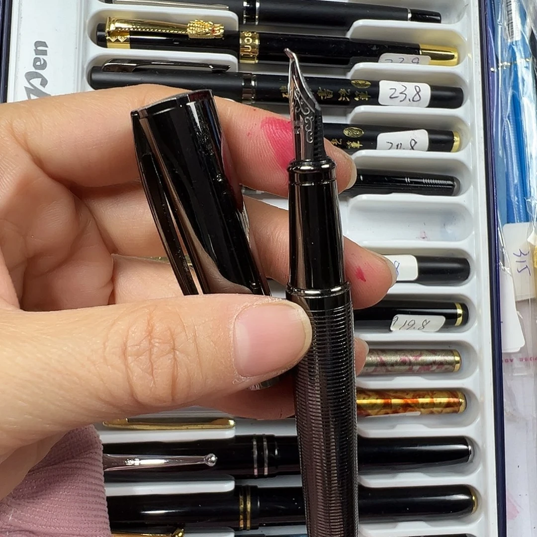 便携式全铜枪灰色明尖弯尖美工重39
