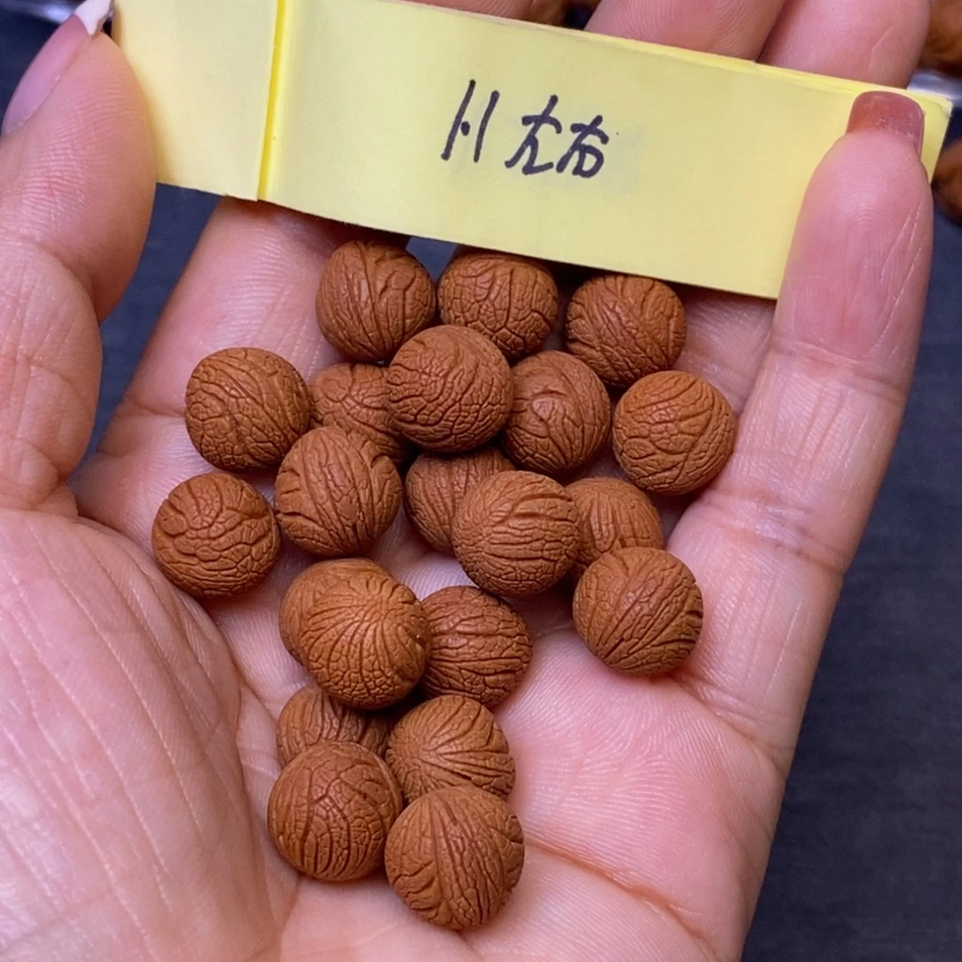 秦岭龙纹桃核手串21颗